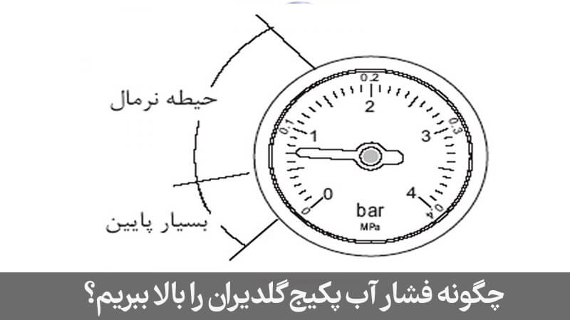 تنظیم فشار آب پکیج گلدایران